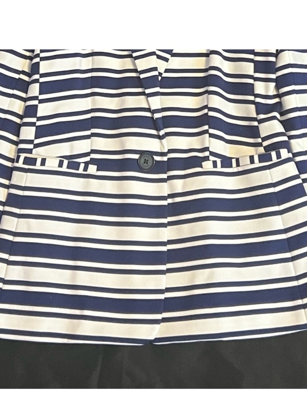 EXPRESS Navy & White Striped Blazer - Picture 4 of 4